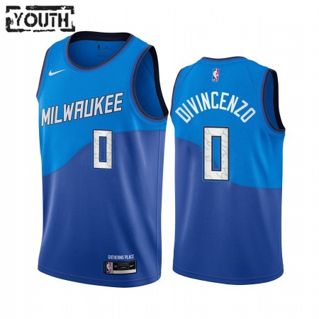 Dres Milwaukee Bucks Donte DiVincenzo 0 2020-21 City Edition Swingman - Dječji